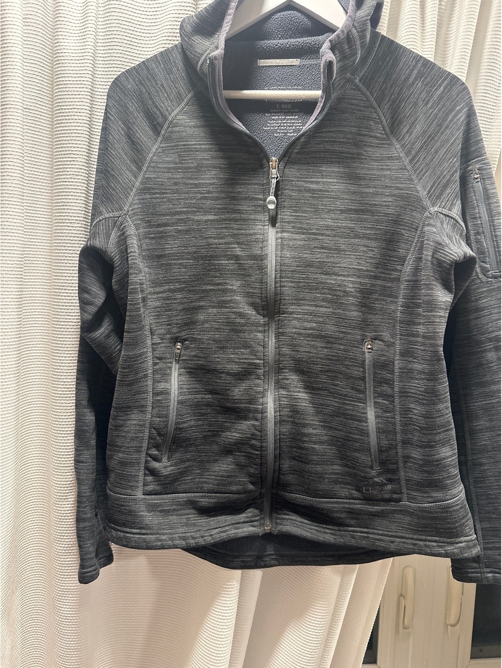 (4)L.L. Bean Women's Polartec Power Stretch Full Zip Jacket Large Regular